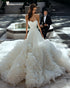 Luxuriant Tulle Skirts Wedding Gowns Backless Strapless Puffy Tulle Wedding Dress Ball Gown 2022